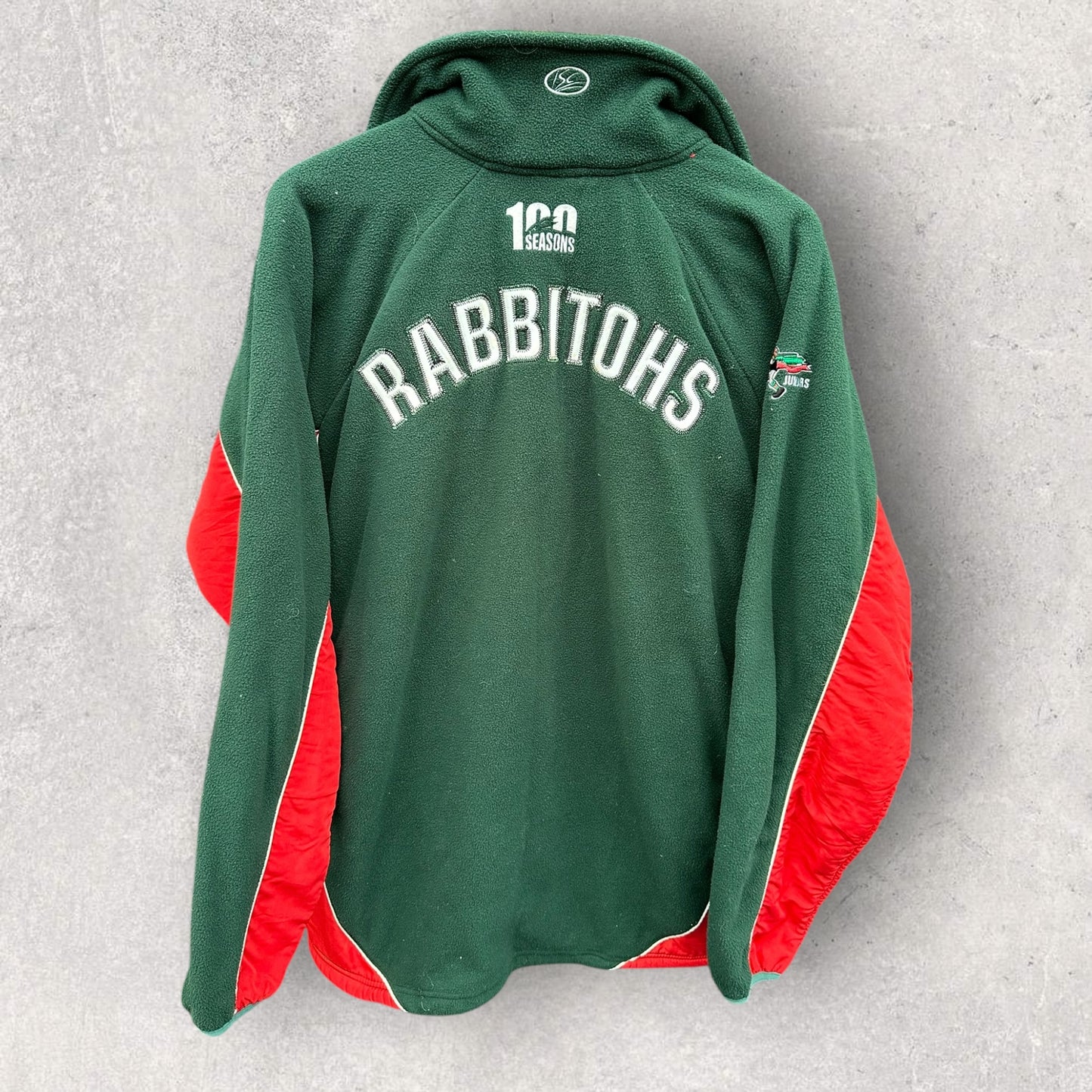 South Sydney Rabbitohs 2007 100 Seasons Chest Zip Fleece Nrl Jumper