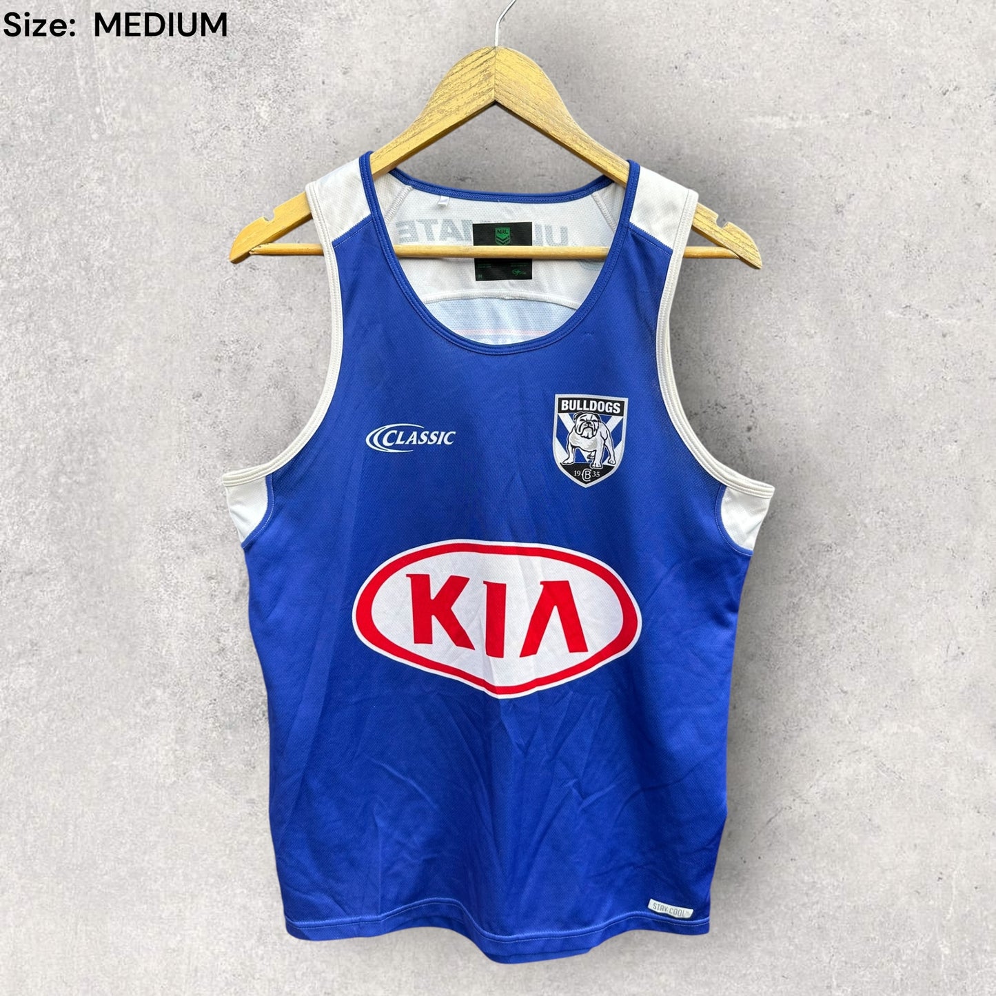 CANTERBURY BULLDOGS KIA CLASSIC TRAINING SINGLET
