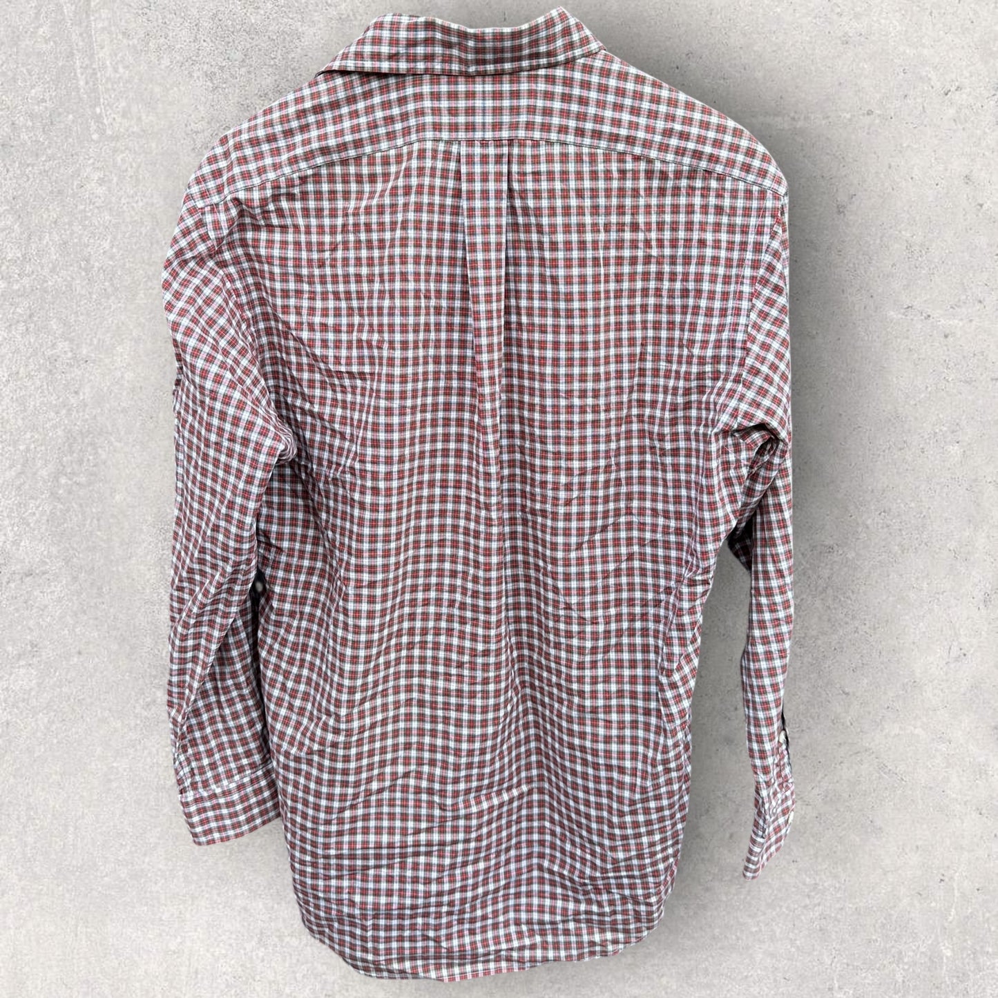 RALPH LAUREN POLO BUTTON UP LONG SLEEVE RED CHECKERED SHIRT