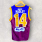 RICHARD HADLEY BRISBANE LIONS VINTAGE SIGNED JERSEY