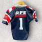 MONA VALE RAIDERS VINTAGE KIDS #1 RUGBY LEAGUE JERSEY