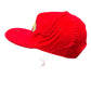 WARNER BROTHERS MOVIE WORLD 1991 RED CORDUROY SNAPBACK VINTAGE HAT