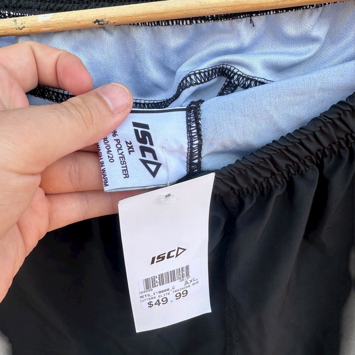 MACKAY CUTTERS Q CUP BLACK TRAINING SHORTS