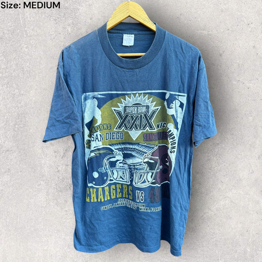 SUPERBOWL XXIX 1995 SAN DIEGO VS SAN FRANCISCO VINTAGE SHIRT