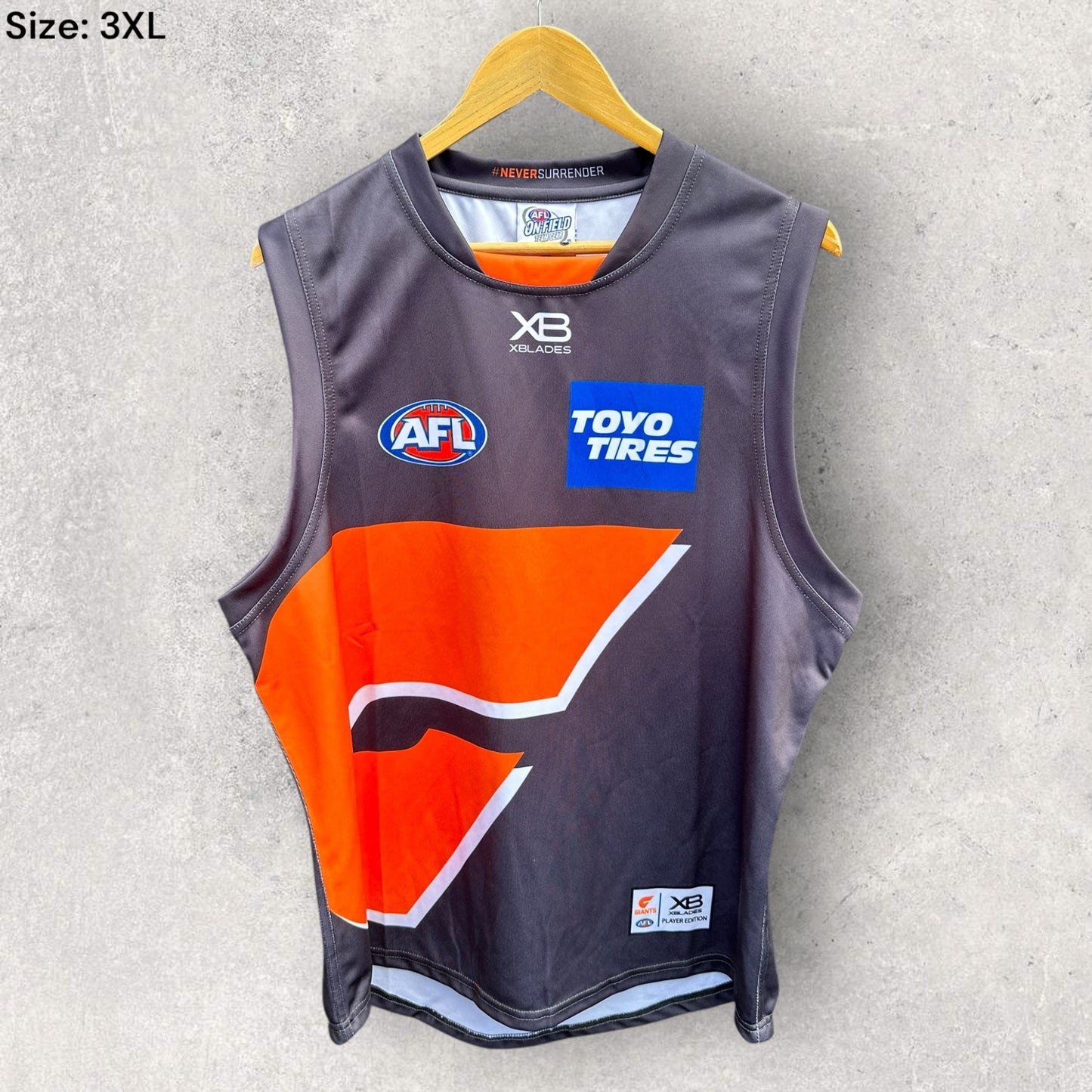 GWS GIANTS X BLADES CLASH ON FIELD GUERNSEY