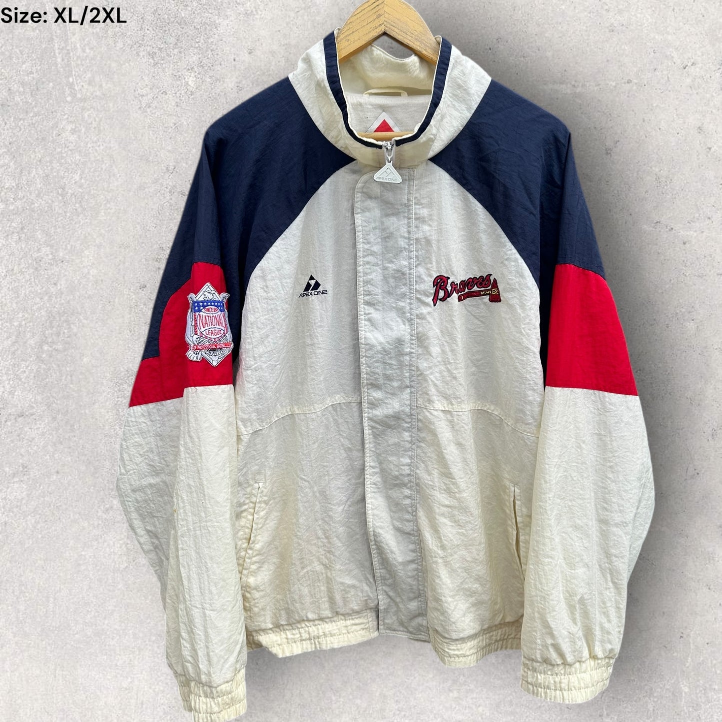 ATLANTA BRAVES APEX ONE VINTAGE MLB 1990s JACKET