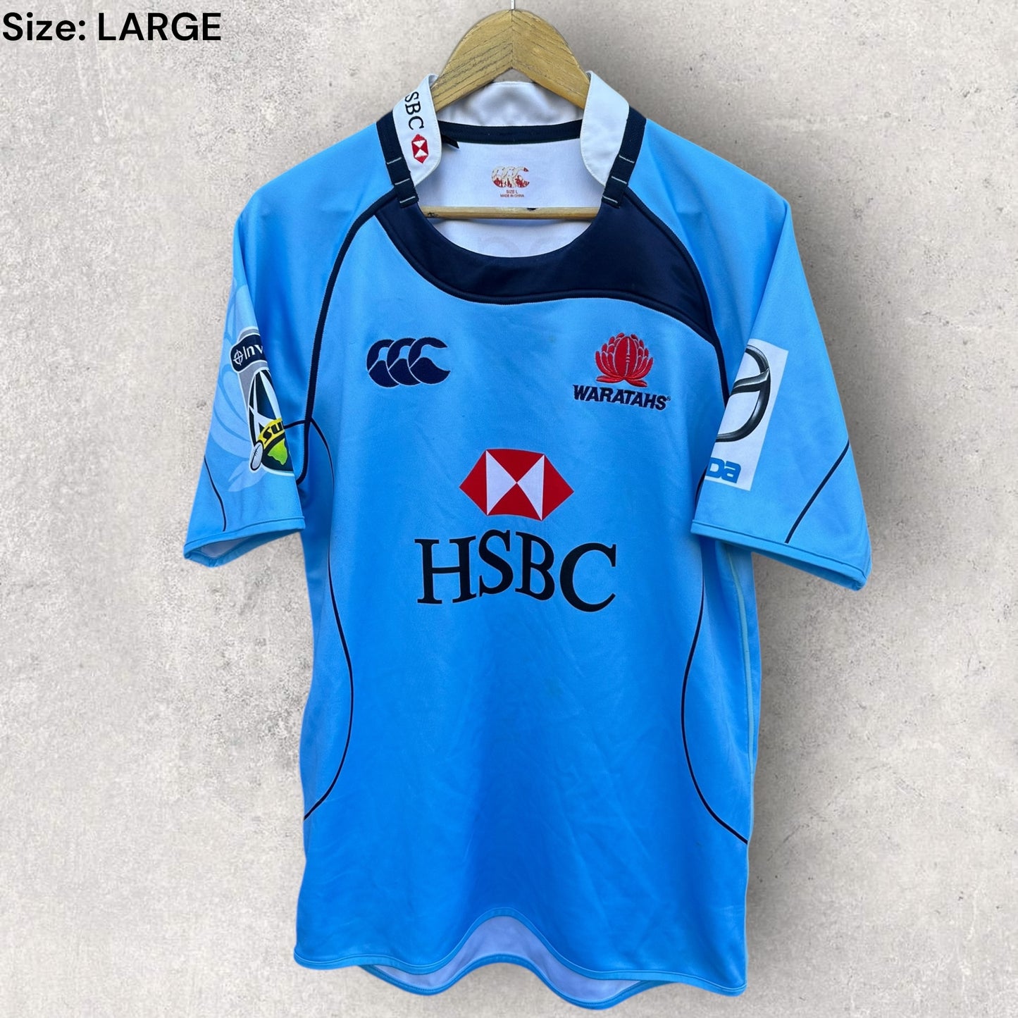 NSW WARATAHS CANTERBURY SUPER RUGBY JERSEY