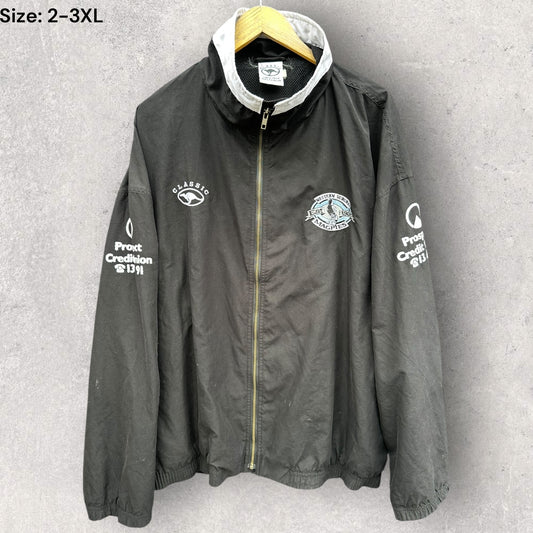 WESTERN SUBURBS MAGPIES VINTAGE CLASSIC ISSUED BOMBER JACKET