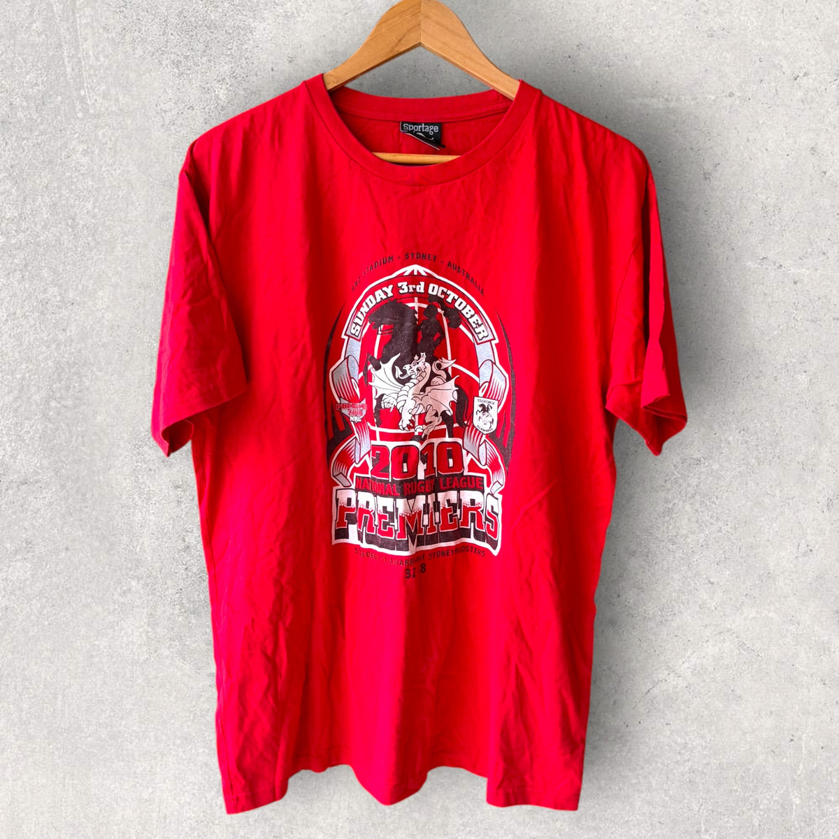 St George Illawarra Dragons 2010 NRL Premiers Red Shirt