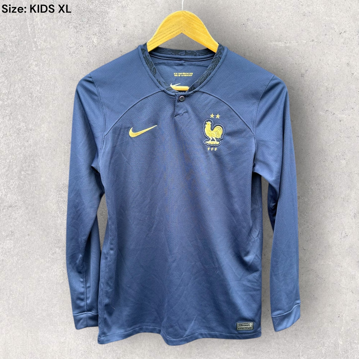 FRANCE 2022-2023 HOME YOUTH NIKE LONG SLEEVE JERSEY
