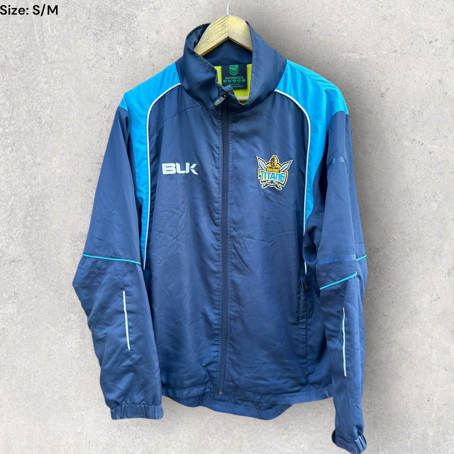 GOLD COAST TITANS BLK NRL WINDBREAKER JACKET