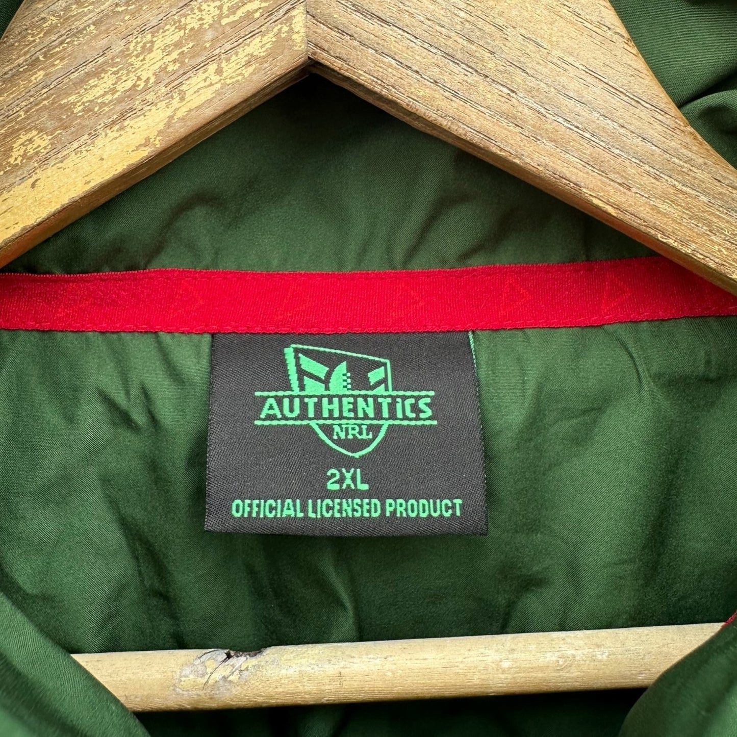 South Sydney Rabbitohs ISC Green Windbreaker Hooded Nrl Rugby League Jacket