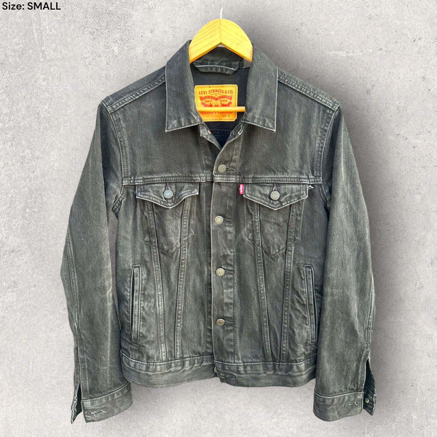 LEVI STRAUSS CHARCOAL DENIM JACKET