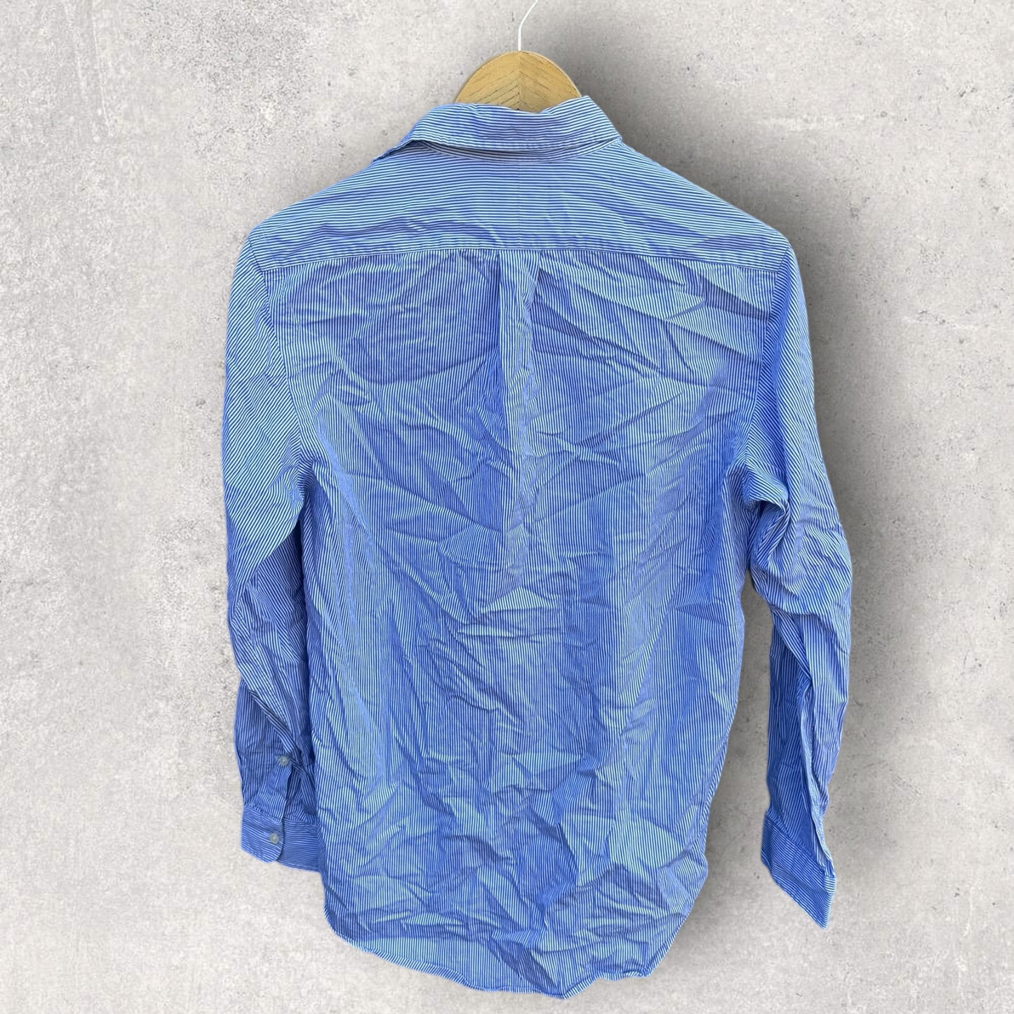 RALPH LAUREN POLO BLUE STRIPPED LONG SLEEVE SHIRT