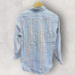 TOMMY HILFIGER BLUE STRIPPED LONG SLEEVE BUTTON UP SHIRT