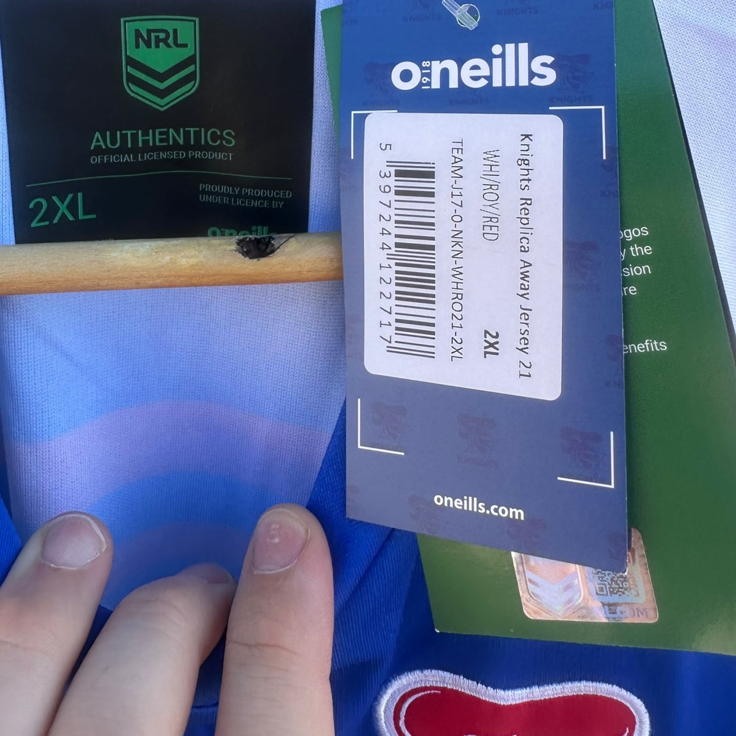 NEWCASTLE KNIGHTS 2021 AWAY JERSEY BRAND NEW WITH TAGS