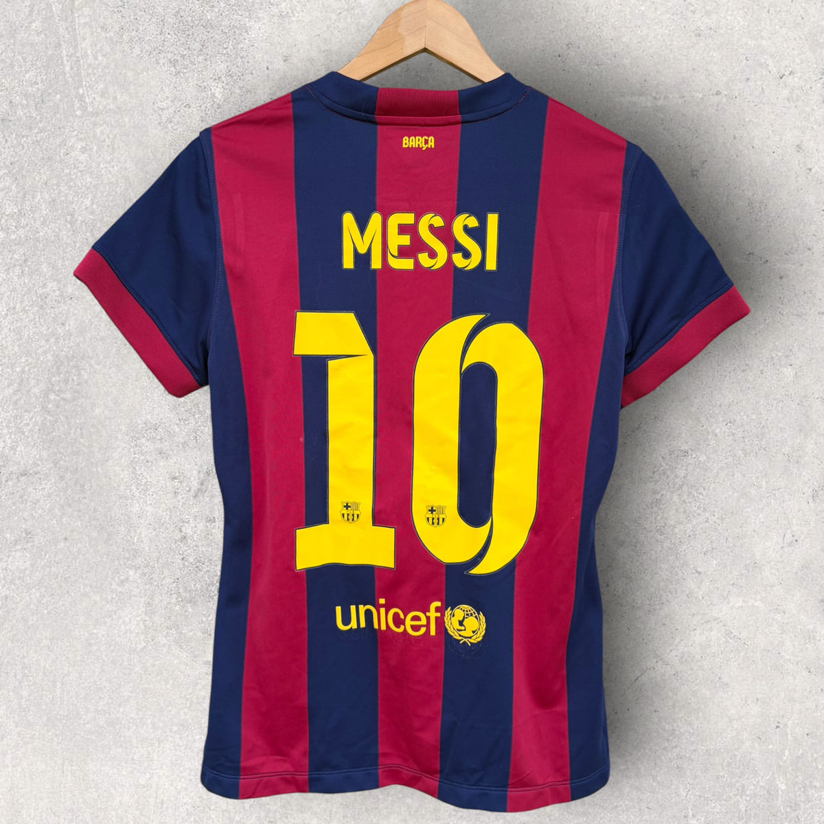 Lionel Messi Barcelona FC 2014-2015 Nike Womens Home Jersey
