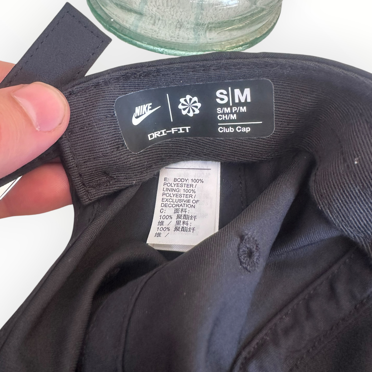 Nike After Dark Unstructured Dri Fit Black Hat Cap