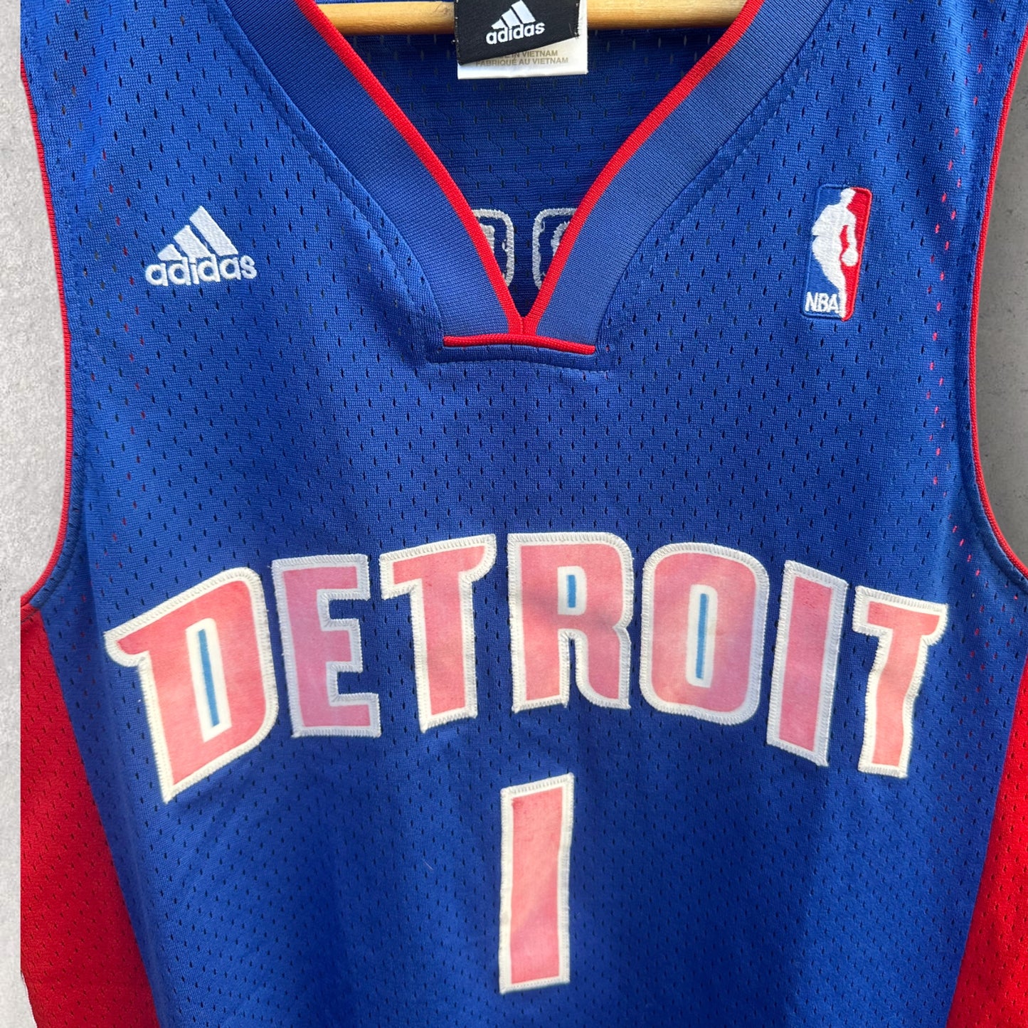 ALLEN IVERSON DETROIT PISTONS ADIDAS NBA JERSEY
