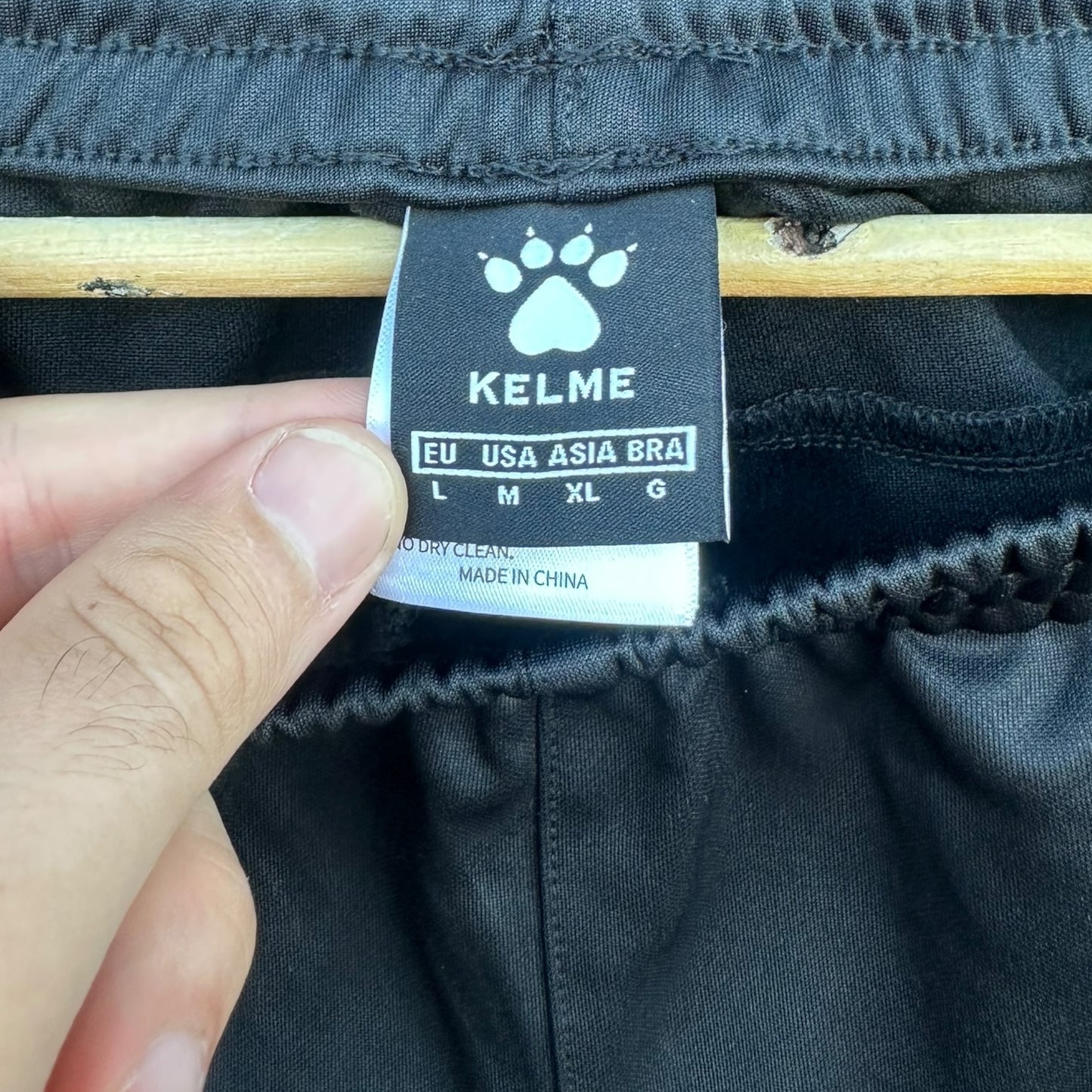 MACARTHUR BULLS KELME BLACK FOOTBALL TRACK PANTS
