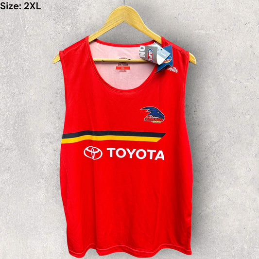 ADELAIDE CROWS 2021 ON FIELD TRAINING SINGLET BRAND NEW WITH TAGS