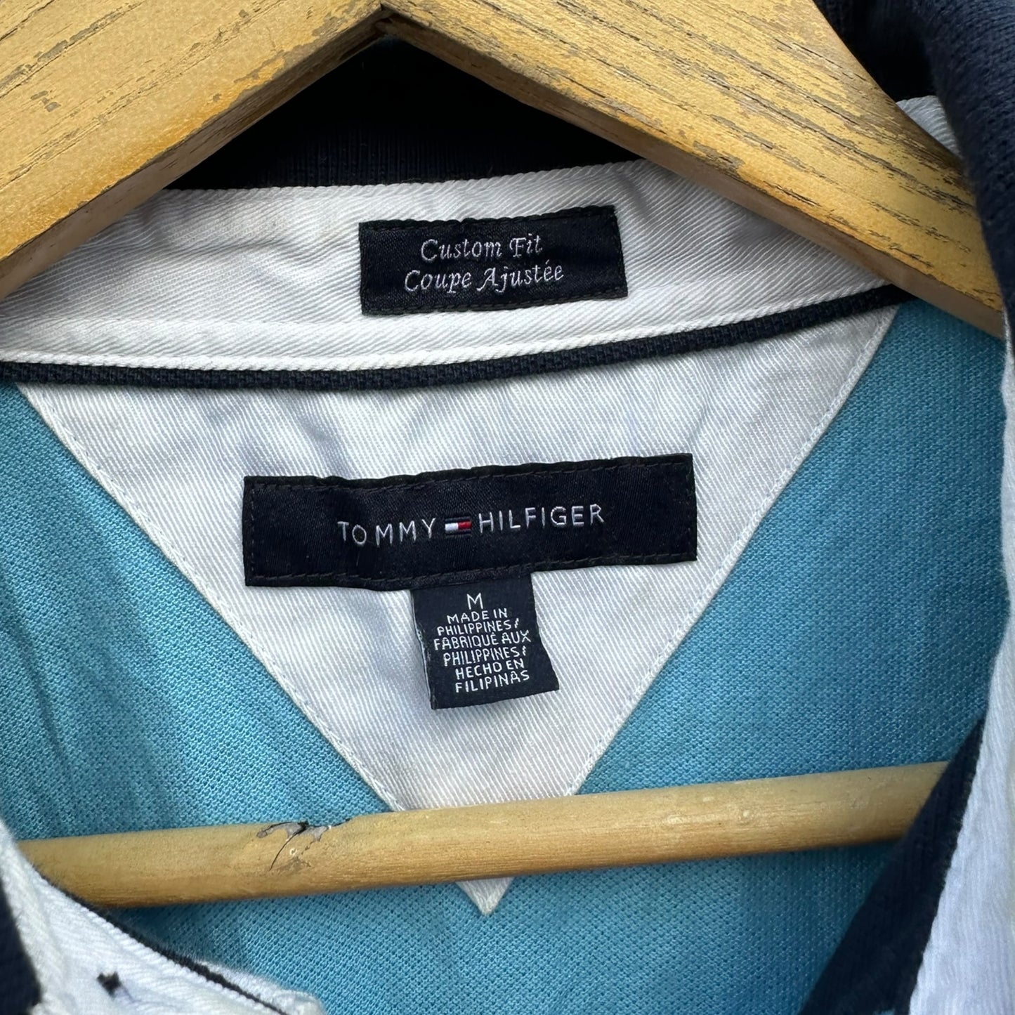 TOMMY HILFIGER BLUE SHORT SLEEVE POLO SHIRT