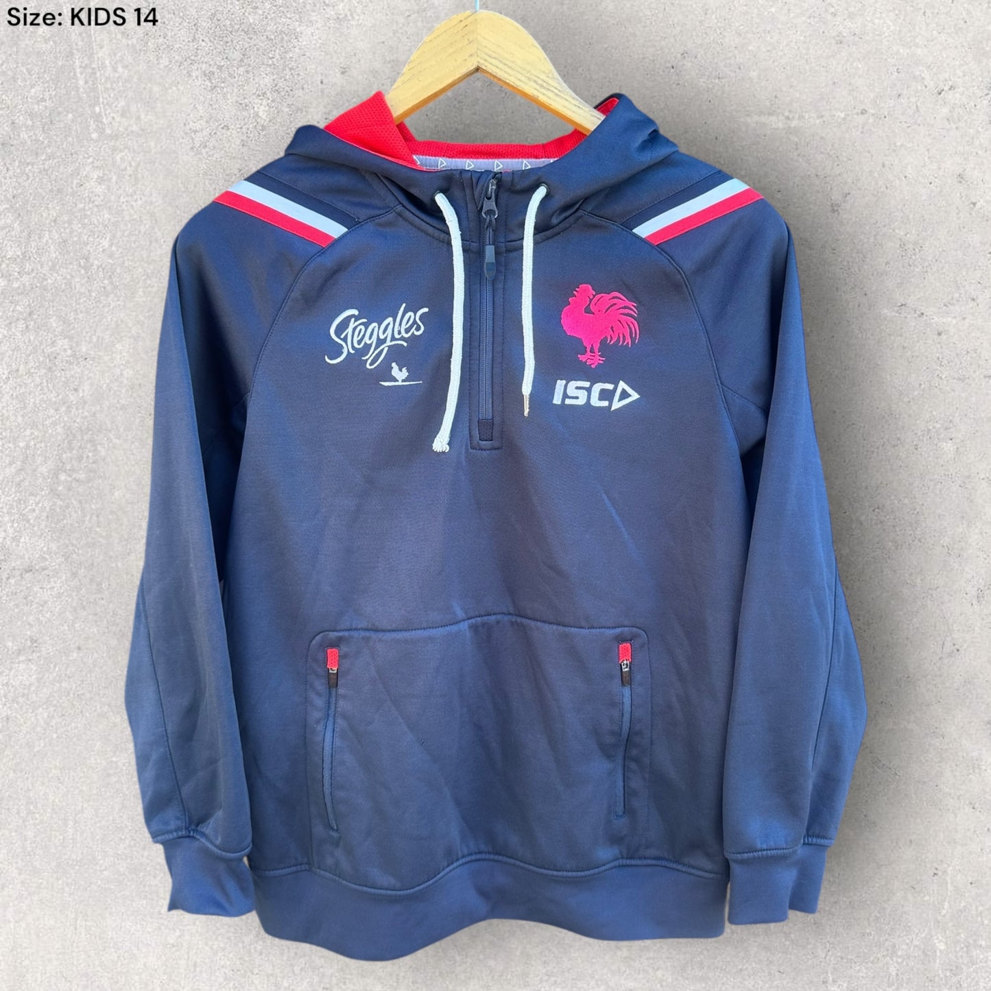 SYDNEY ROOSTERS KIDS ISC HOODED JACKET