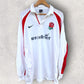 England Rugby Union 1990s Nike Bt Cellnet Vintage White Long Sleeve Jersey