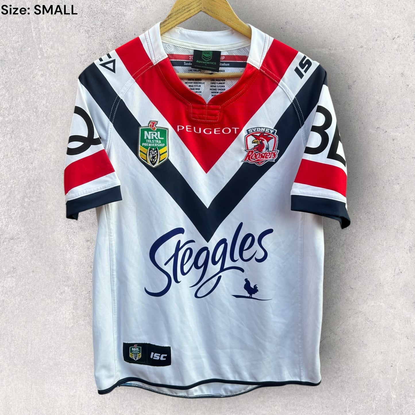 SYDNEY ROOSTERS 2015 ISC AWAY JERSEY