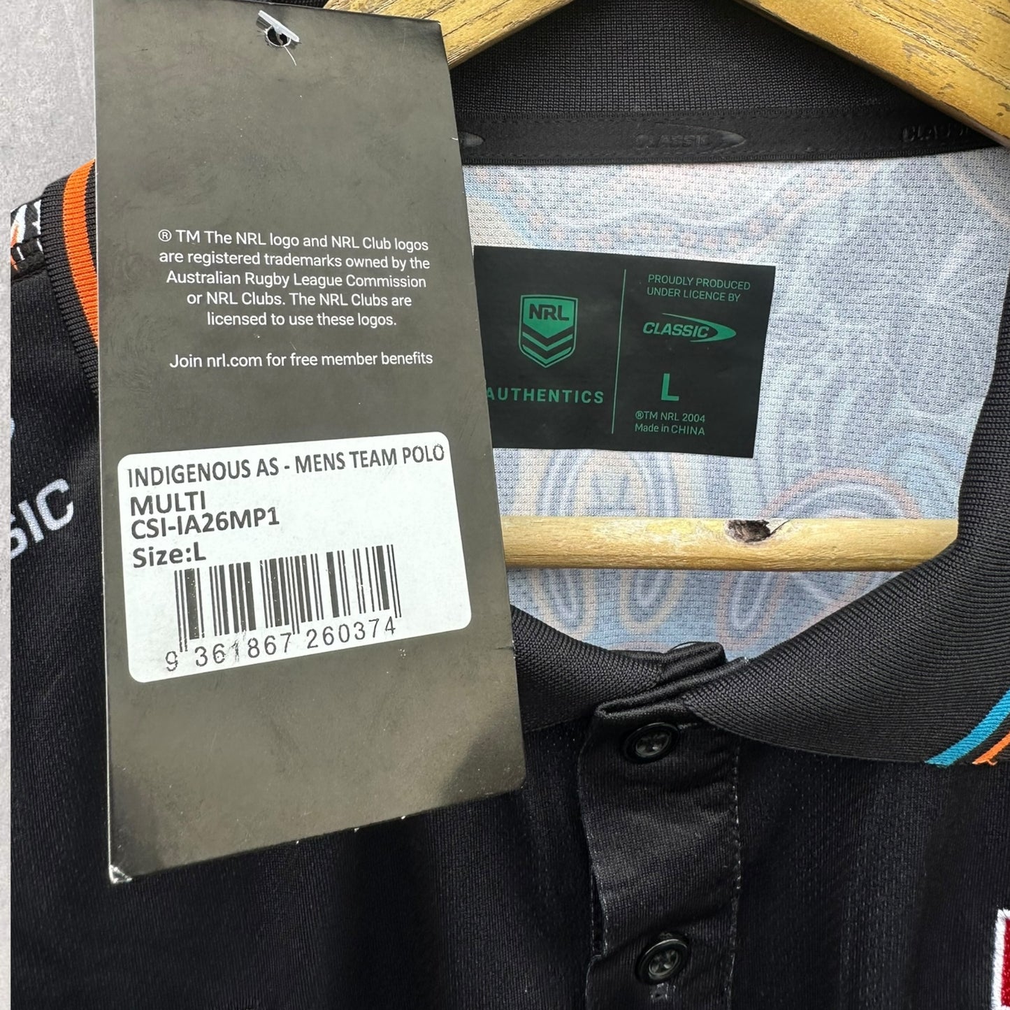 Indigenous All Stars 2026 Classic Rugby League Media Polo Shirt Brand New