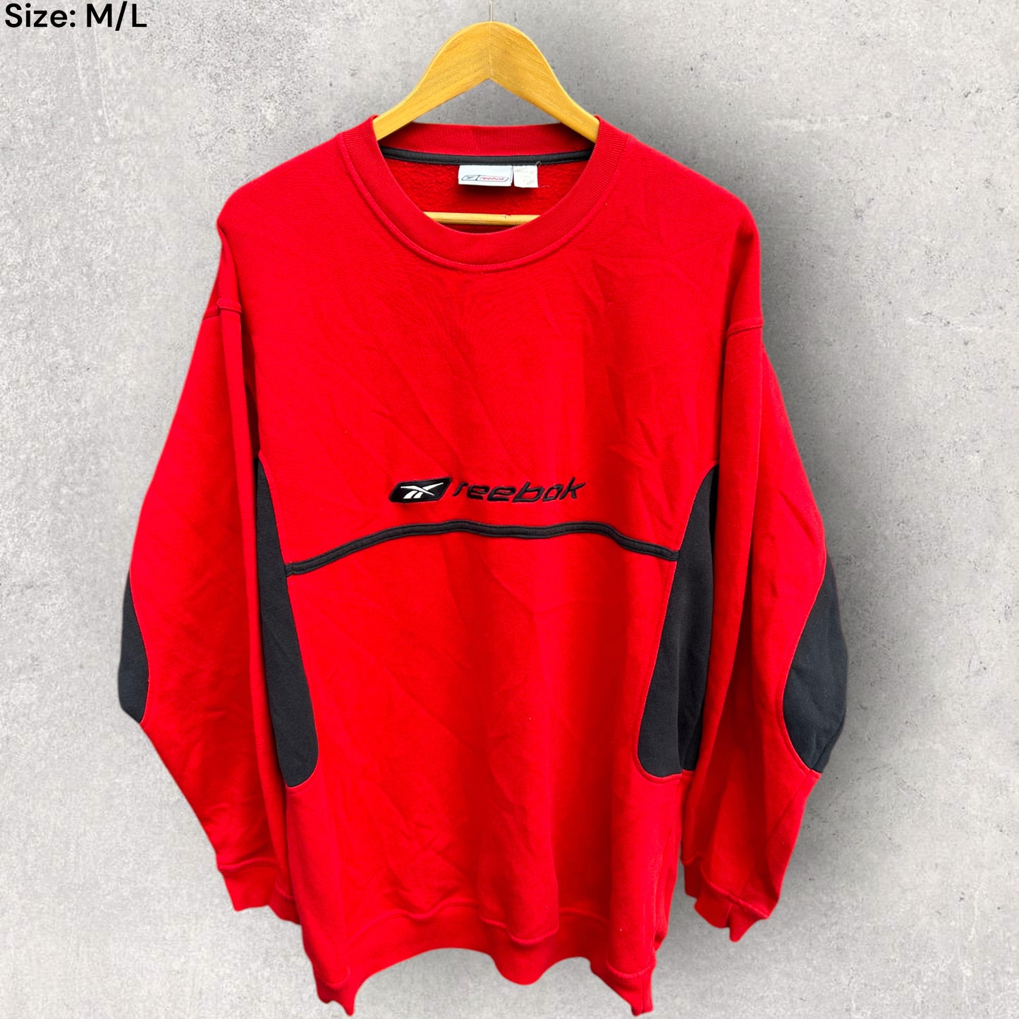 REEBOK VINTAGE RED PULLOVER JUMPER