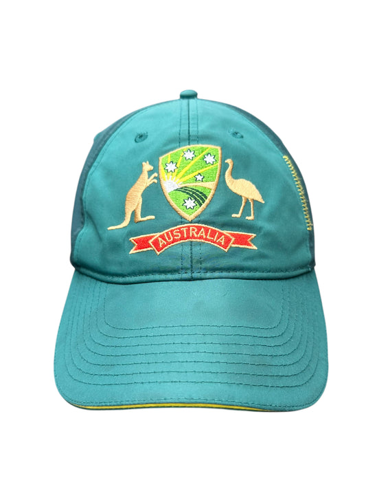 CRICKET AUSTRALIA ODI ASICS GREEN TRAINING CRICKET HAT