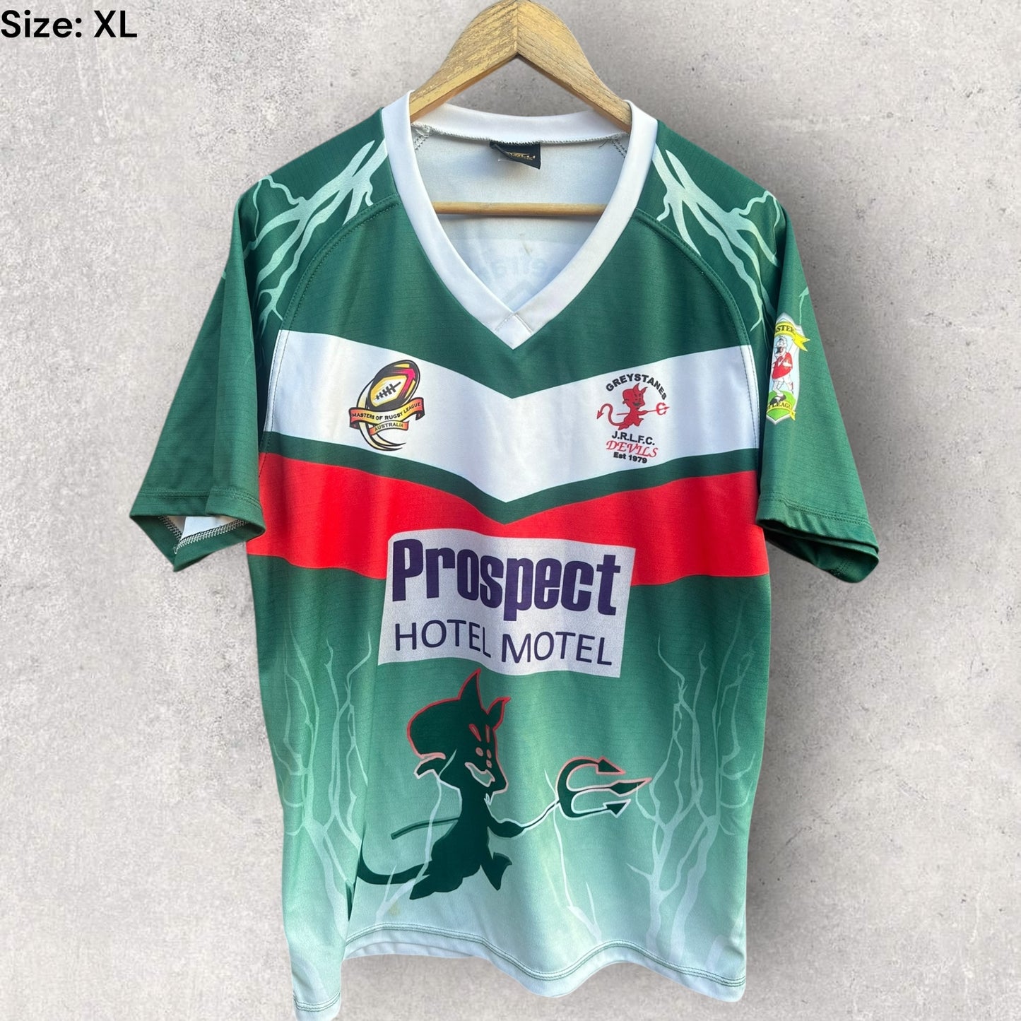 GREYSTANES DEVILS NSW RUGBY LEAGUE MATCH JERSEY