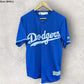 CLAYTON KERSHAW LA DODGERS MAJESTIC MLB BLUE BASEBALL JERSEY