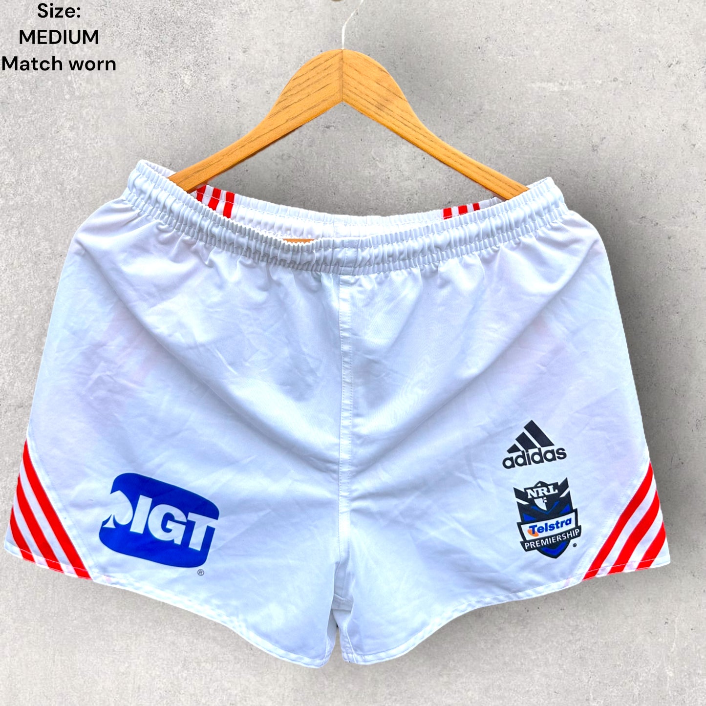 ST GEORGE ILLAWARRA DRAGONS ADIDAS MATCH SHORTS