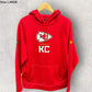 KANSAS CITY CHIEFS UNDER ARMOUR NFL COMBINE RED HOODED JUMPER