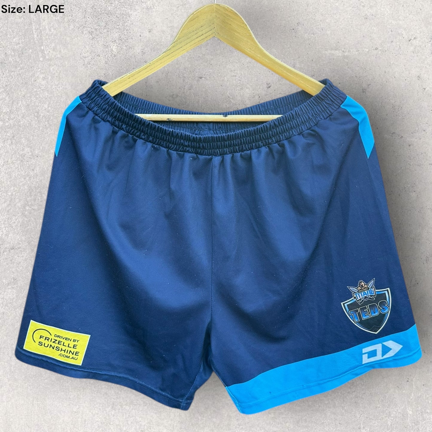 GOLD COAST TITANS TEDS PLAYER ISSUED TRAINING SHORTS
