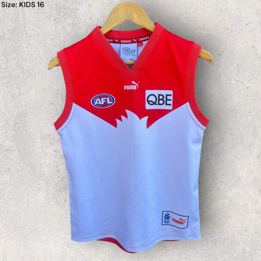 SYDNEY SWANS PUMA KIDS VINTAGE AFL GUERNSEY