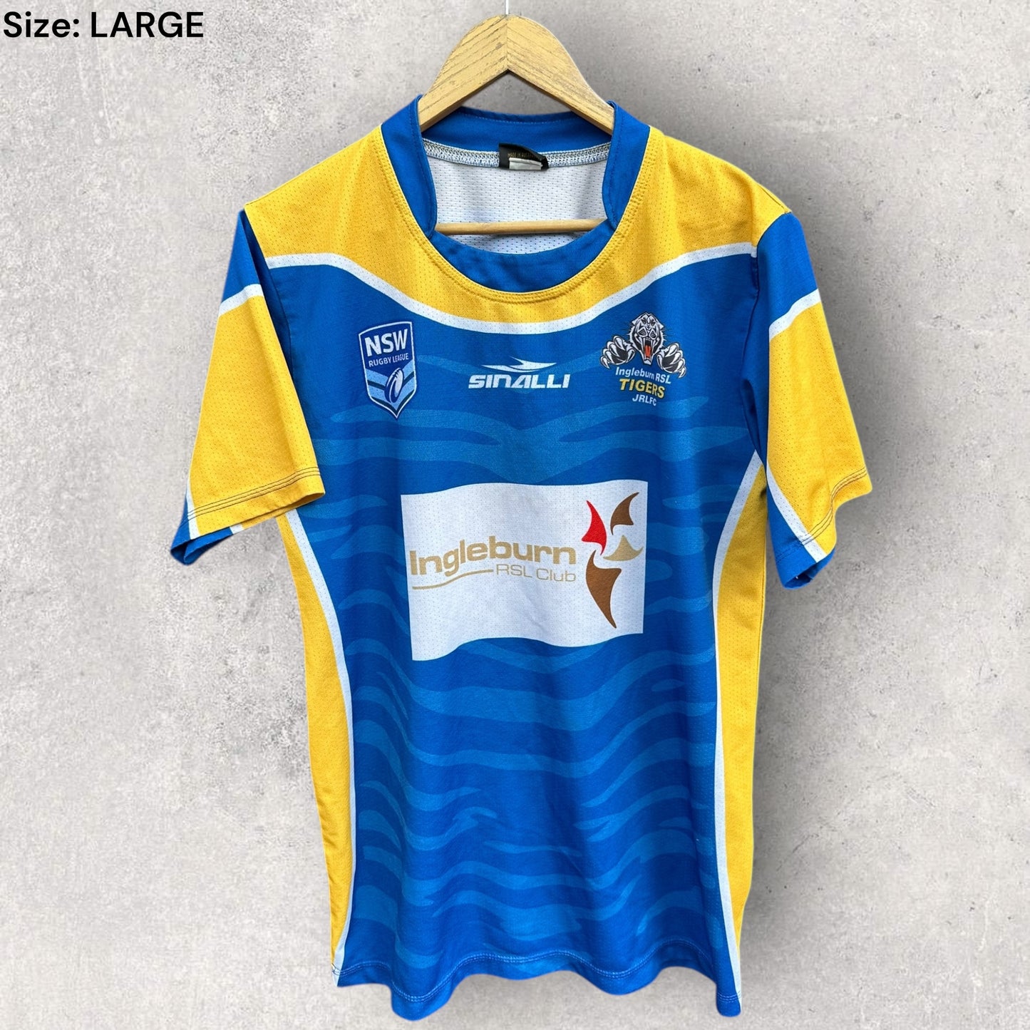 INGLEBURN TIGERS NSW RUGBY LEAGUE MATCH JERSEY