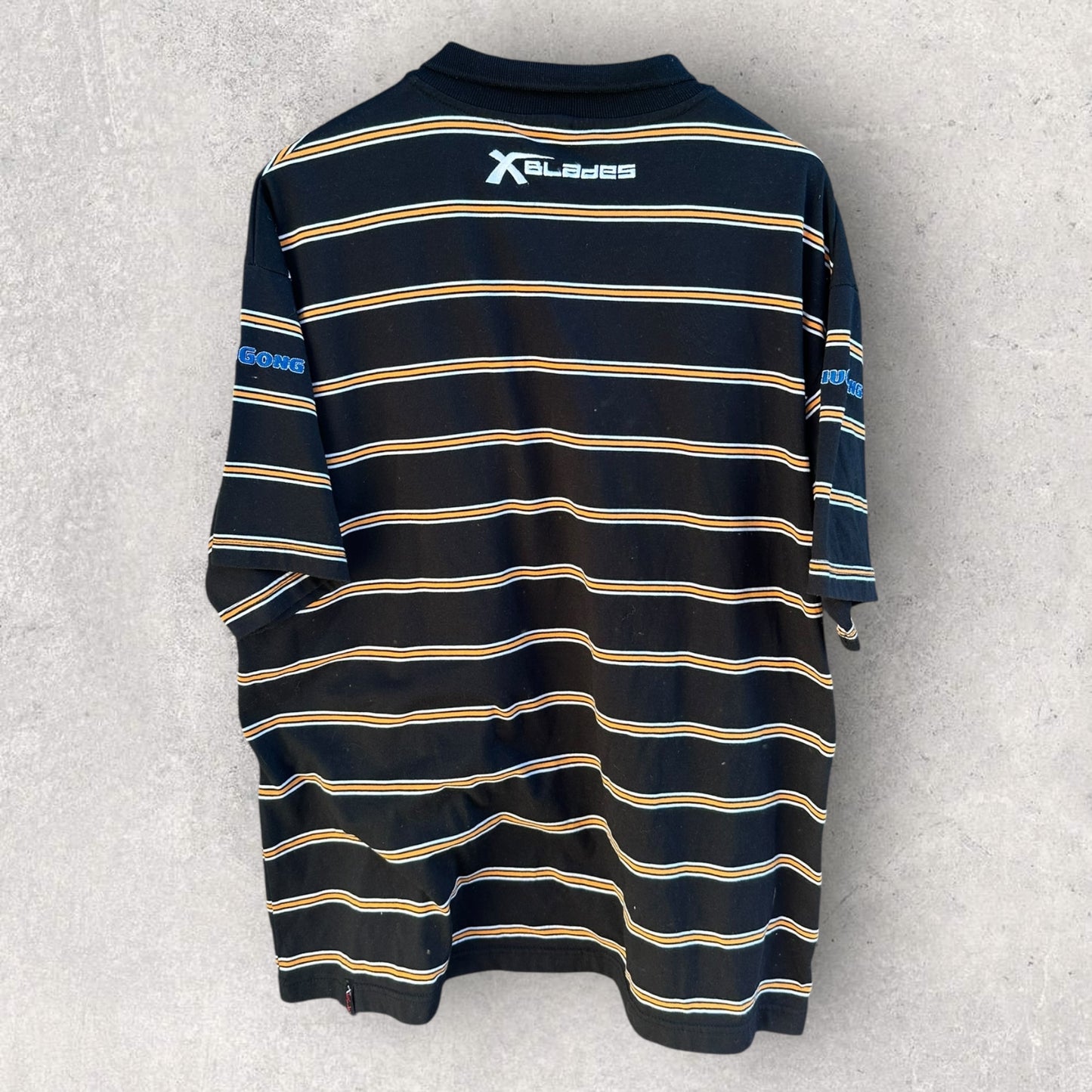 Wests Tigers X-Blades Stripped Media Polo Shirt