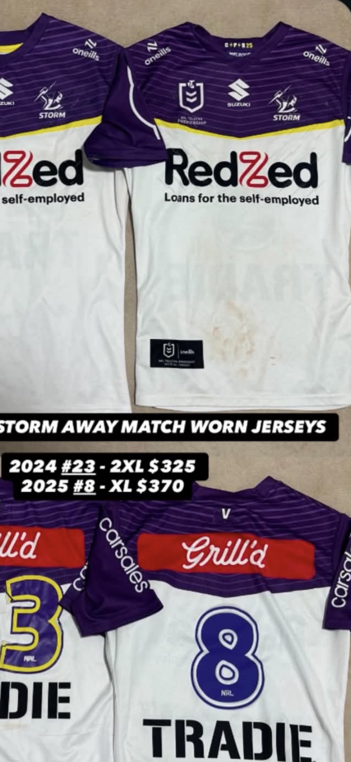 JOE OFAHENGAUE WESTS TIGERS 2023 INDIGENOUS MATCH WORN JERSEY + STORM 8