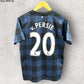 ROBIN VAN PERSIE MANCHESTER UNITED 2013-2014 AWAY KIDS JERSEY