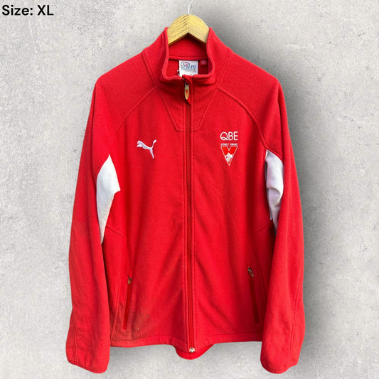 SYDNEY SWANS PUMA ON FIELD VINTAGE FLEECE JUMPER AFL