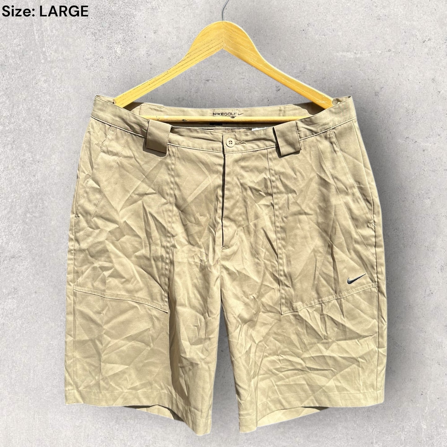 NIKE GOLF PERFORMANCE BEIGE MENS SHORTS