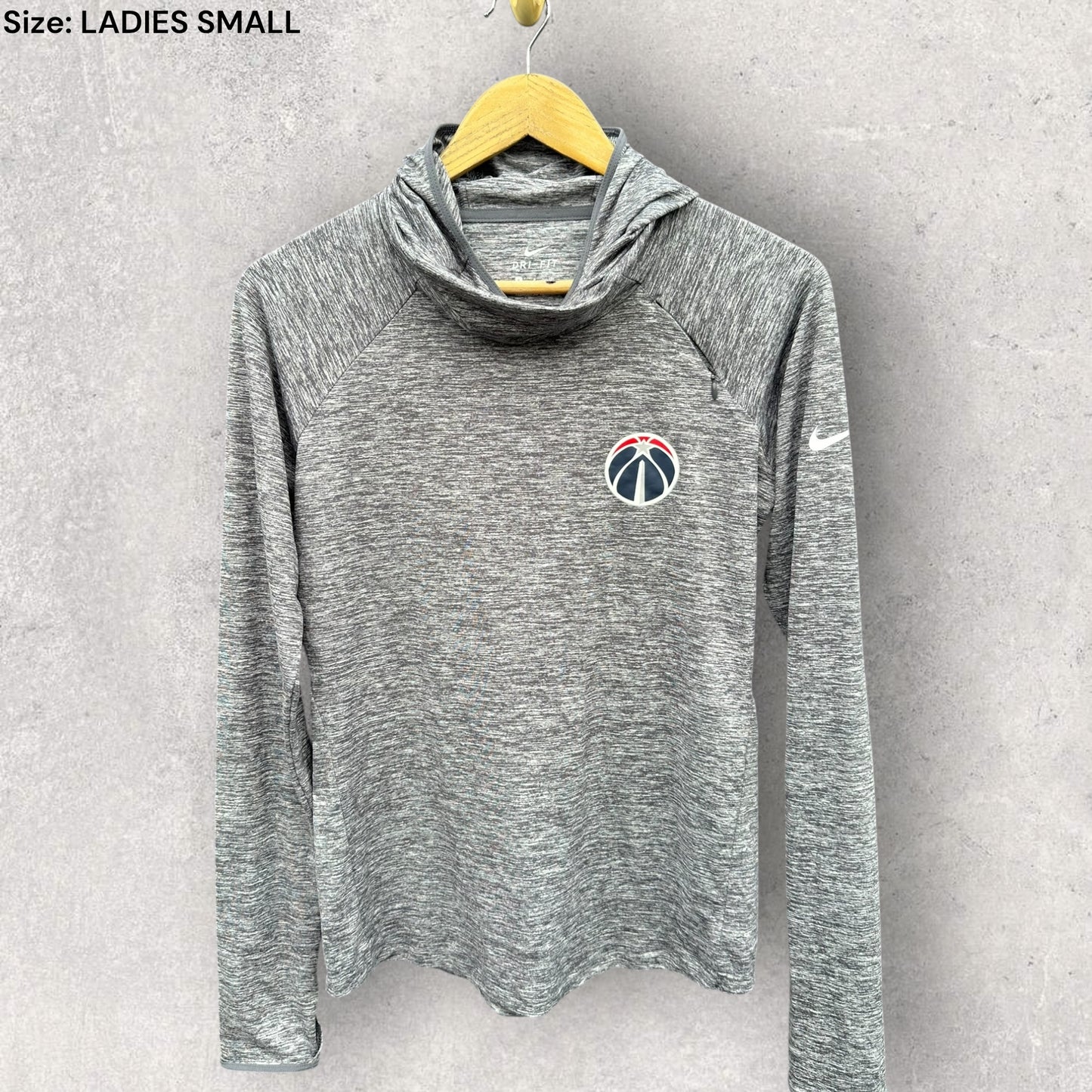 WASHINGTON WIZARDS WOMENS NIKE DRI-FIT HOODED TOP