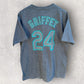 Ken Griffey Seattle Mariners Majestic MLB Grey Short Sleeve Shirt