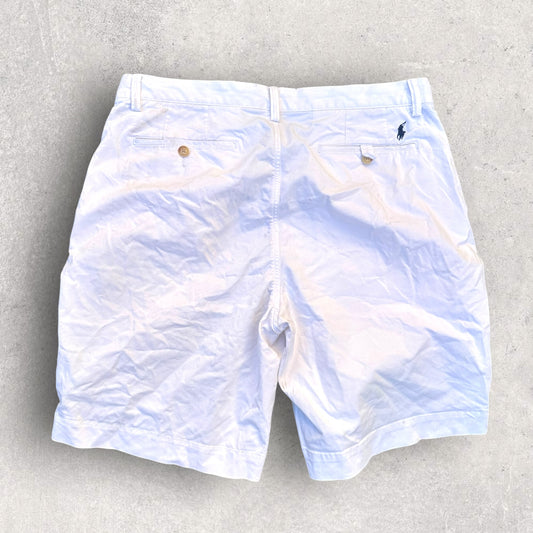 RALPH LAUREN POLO WHITE CHINO SHORTS