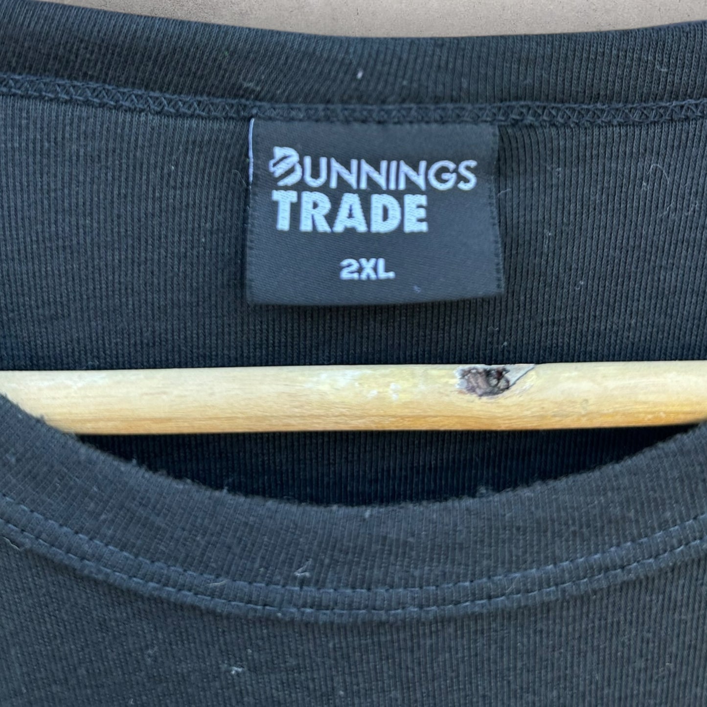 BUNNINGS TRADE BLACK LONG SLEEVE SHIRT