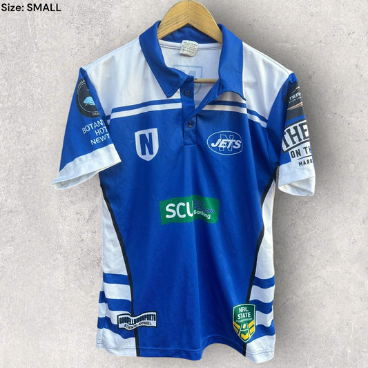NEWTOWN JETS PLAYER ISSUED MEDIA POLO SHIRT