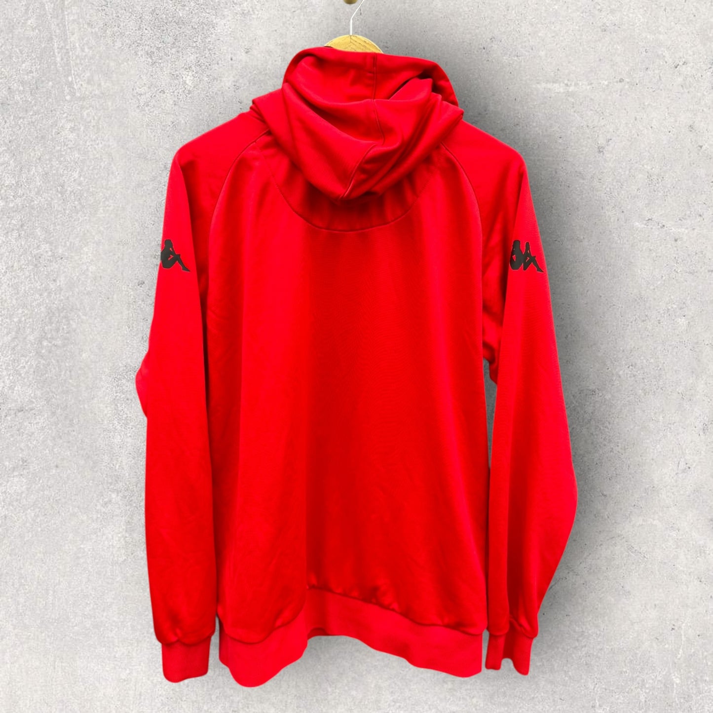 Western Sydney Wanderers Kappa Red Pullover Hooded Football Jumper